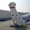 10MH (33 pies) con ventilador personalizado Dalmatian Dog globo Modelo de dibujos animados gigantes réplica de perros inflables para el evento