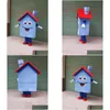 Mascot 2024 Factory Sale Lovely House Cartoon Doll Kostuum Druppel Delivery Apparel Costumes DH7C5