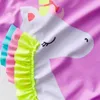 Unicorn Girls Swimsuit Onepiece Summer Summer Suits 240416