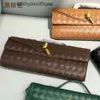 Hardware Fashion Bottegs New Venets Single Long Women Clutch Handle Andiamo Bag Buckle Lady Baguette Bags Purse Lock Shoulder Woven Stick Cross 2024 S5FE