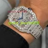 Diamond Tester VVS Moisanite High-Grade Personnalisez Iced VVS Moisanite Diamond Hip-Hop Electricity Watch Squelette Watch