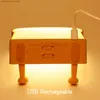 Lampy odcienie urocze nocne światło kreskówka chleb LED LED LED LED TELEFON STELEM SINE SYPIALNIK Bórek USB ładowanie światła dziecięcego prezent urodzinowy Nowy Q240416