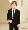 Suits Children Slim Suit For Wedding Party Teenager Boys Host Piano Ceremony Tuxedo Dress Gentleman Kids Prom Show Photography Suit