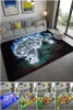 Carpets 3D Leopard Tiger Lion Cat Nonslip Area Rugs Large Mat For Living Room Comfortable Carpet Soft Floor Bedroom5262085