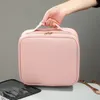 Makeup Bag with Mirror and Lights Travel Train Case Cosmetic Organizer Portable Artist Storage 240416