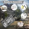 Puzzles 3D Pielecool 3D Puzzles en métal 1 48 Panzer IV Tanks H Modèle d'assemblage Kits Jigsaw Creative DIY SETS POUR COLLECTION ADULT Y240415