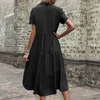 Casual Dresses Summer European And N Women's Temperament Long Hepburn Style French Dress