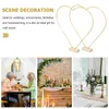 Decorative Flowers Metal Dream Catcher Frame Love Garland Hoop Dining Table Decoration Heart Wire Wreath