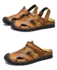 Sandals Leather Beach Shoes para o verão plus size --xj2024