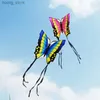 Livraison gratuite Butterfly Kite Outdoor Enfants Kite Flying Toys Ripstop Nylon Birds Eagle Kite Parachute Weifang Kite Factory New Y240416