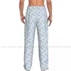 Men's Sleepwear Casual Pajama Sleeping Pants Striped With Cute Frogs Lounge Loose Trousers Comfortable Nightwear