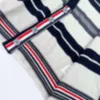 Damesbreien T-stukken lente/zomer jongens voor Girls Striped Wool Blended V-hals gebreide trui Cardigan Casual Sports Style
