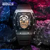 Avanadores de pulso Baogela Skull Men Watches Militar