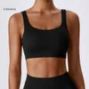 Alignez Beautiful Lu Samless Back Women Yoga Bra, Fiess Running Sports Wear Wireless Raceback Wicking Compression Support Bra Lemo