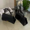 Modello di coccodrillo nero Piccola borsa quadra