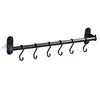 Kitchen Storage Hanger Wall Mounted Organizer Utensil Modern Bar Hanging Rail Holder Punched Pan Rack Aluminum Hardware Pot