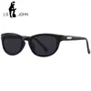 Lunettes de soleil Marque coréenne Ovale Gradient Femmes Rectangle ACÉTATE SUN VERRES MEN QUALITÉ NOBES NOIRS UV400 Eyewear