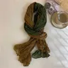 Sjalar retro bomullslinne lapptäcke halsduk kvinnor veckade halsduk lång blomma fyrkantsscarf sjal fashionabla varm och avslappnad halsduk sjal i vinterl2404