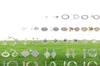 NEU 100% 925 Sterling Silber Ohrringe Blütenhöhlenohrstolzen Charme Perlen Fit Armband DIY Dangler Großhandel Fabrik2126463
