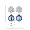 Boucles d'oreilles en peluche de luxe 12 mm perl laboratoire camélia drop pour femmes élégant mariage mariage beaux bijoux cadeaux accessoires en gros