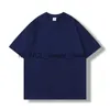 T-shirty męskie proste stały kolor t-shirt Summer męski bawełniany z krótkim rękawem para top H240416