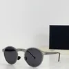 Fashion Black Circular Folding Sunglasses for Men Luxury Brand Design Lightweight Style Womens 240416