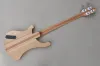 Guitar 4 Strings Neckthrubody Electric Bass Guitar met Rosewoodfretboard natuurlijke houtkleur