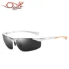 Herren Aluminium Magnesium Buntes Fahrspiegel Polarisierte Sonnenbrille 351 240411