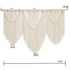 Wandteppiche Große Wand Hanging Makrame Wandteppich Home Dekorative Vorhang handgewebtes Bohemian Baumwollhochzeit Hintergrund