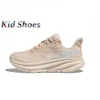 Kid Hokah One Clifton 9 Running Shoes Toddler Fashion Hokahs Dames Triple Black Wit Cyclamen Sweet Lilac Shifting Sand Boys Girls Maat 28-35