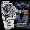 Montre-bracelets ForsiNing Watch for Men Business Fashion Tourbillon Squelette transparent automatique Reloj en acier inoxydable mécanique automatique