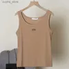 Tanks pour femmes Camis Tanks pour femmes Designer Top Color Couleur Classic Classic Brodery Summer Long et Stryme Tricoted Camisole L49