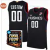 NCAA UConn Huskies Jersey 21 Adama Sanogo 23 Maya Moore 2 Tristen Newton 11 Alex Karaban 32 Donovan Clingan 3 Joey Calcaterra Paige Bueckers Nika Muhl