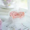 Fragrance Handmade Heart-shaped Rose Petals Cake Scented Candles Birthday Gift Soy Wax Fragrance Ornament Home Party Decoration L410