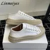 Casual schoenen s platte sneakers dames varen ronde teen walk echt leer zwart wit sportcomfort vrouw