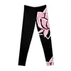 Pantaloni attivi i leggings rosa leggings sport set sportivo femminile femminile femminile femminile