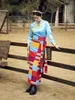 Vêtements ethniques Costume traditionnel chinois Tibétain Tibétain Jupe de printemps d'été