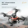 Drohnen für S116 Drone Hindernisvermeidung 8K bürstenloser Motor -Luftfotografie Dual Camera Optical Flow Quadcopter 240416