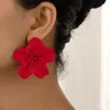Серьги -грибы красочные эмалевые цветочные лепестки для женщин геометрический праздничный подарок подарки для модных украшений ушей DE037