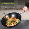 Pans Autentico Zhangqiu Ironico a mano wok wok non rivestito non abbinato