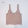 Выравнивать серию урожай Lu o Женщины Top Yoga Fiess Dry Sports Bra Training Draineveless Cami Сексуальные повседневные майки в тренажерном зале Lemon Gym Running Work Работа