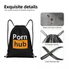 Sacs à provisions pornhubs cordons de cordon hommes femmes pliables sports gymnase Sackpack sites Web de rangement de divertissement sac à dos