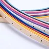 Waist Chain Belts 1.2cm Children Belts Super-thin PU Waistbands Simple Solid Color Casual Belts Girls Apparel Accessories Purple Red Wholesale 1pcL240416