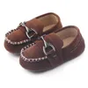 Chaussures pour bébé nouveau-né mocassins Patch Slip-On Plaid Casual New Born Born Board Baby Girl Chaussures 0-18 mois