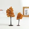 Decorative Flowers Miniature Simulation Of Iron Wire Tree Sand Table Model Landscape