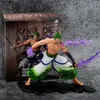 Figure di giocattoli d'azione Nuovo Figura anime a un pezzo da 20 cm GK RORONOA ZORO FIGURA AZIONE PVC COLLEZIONE PVC Cartoon Model Dolli Dolli DOY DECORAZIONI Y240415