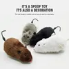 1pcs Windup Mouse Mouse Kids Toywark Clockwark Rat Pet Dog Toys Prank Spoof محاكاة الفئران فروي مضحكة 240408