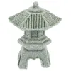 Décorations de jardin Tour japonaise Décoration de la scène miniature Pagoda Pagoda Statue Ornements Bonsaï Modèle Stone Lantern