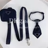 Laisceau de harnais de chien Set Nylon PET DOG DOG CAT Collar schnauzer corgi teddy chiot cool triangle écharpe nie