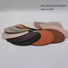 Table Mats 4pcs Leather Coasters Restaurant Coffee Shop Tea Round Kitchen Heat Insulation Mat For And Dining Room